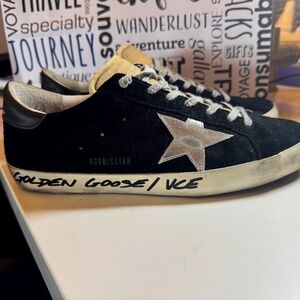 Golden Goose Super Star Black Suede